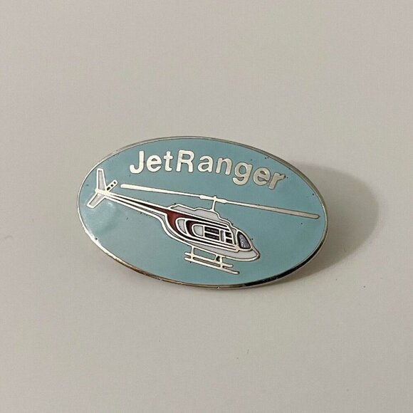 Vintage 1986 Jet Ranger Lapel Pin Helicopter Aero - Picture 7 of 8